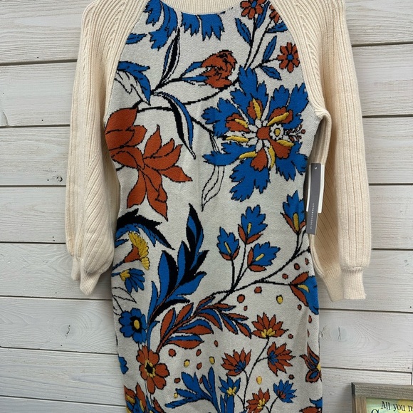 SOLD!!!Anthropologie Neutral Pattern Sweater Dress | Size Small | NWT - Picture 5 of 9